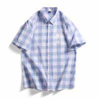 New Summer Short-Sleeved Plaid Shirt Mens Thin Cotton Breathable Cool Shirt Fashion And Handsome Casual All-Matching