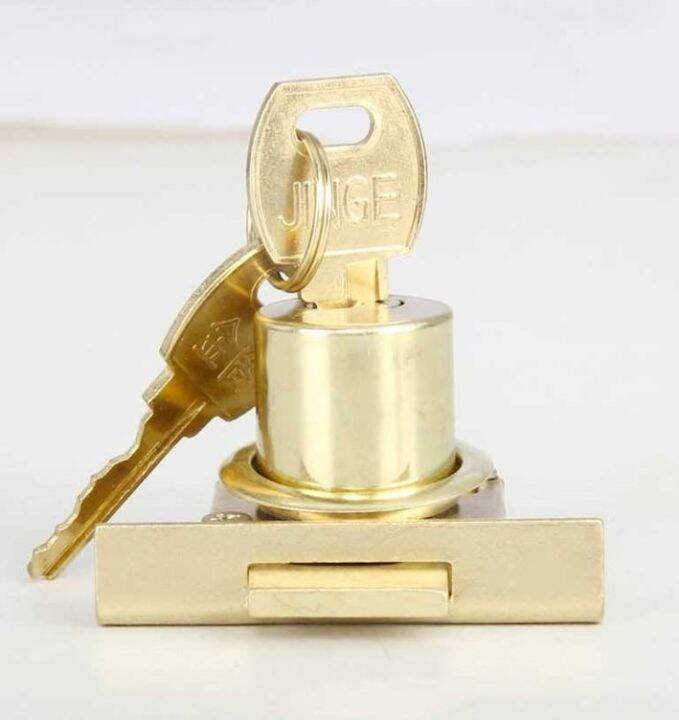 Metal lock core universal drawer lock desk lock old