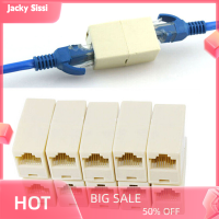 Jacky 10pcs RJ45 FEMALE TO FEMALE Network Ethernet LAN CABLE joiner Connector ใหม่