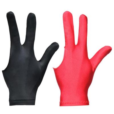 Billiards Pool Gloves Three Finger Cue Sport Gloves Spandex Material Sports Accessories for Billiard Professions and Novices big sale