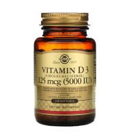 วิตามินดี 3 - Solgar, Vitamin D3 (5,000 IU) x 100 ซอฟเจล