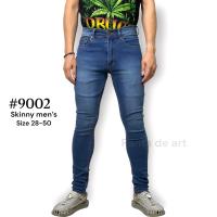 PANTS DE ART Skinny mens LW-9002 กางเกงยีนส์ขายาว ผ้ายืด ทรงเดฟชาย สียีนส์ SIZE 28-50 (เป้าซิป)