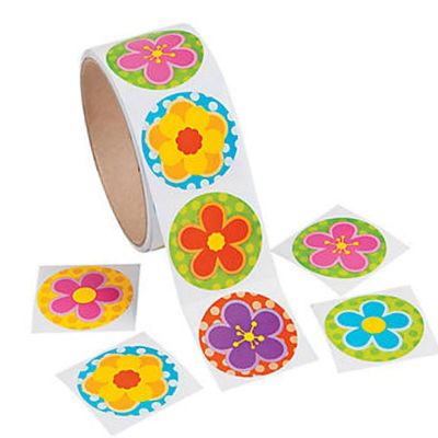 【CW】☂♦☼  Roll Adhesive Tape 100pcs Sticker Birthday Colorful Stationery