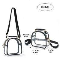 【CC】 Crossbody Shoulder Transparent Purse Handbag Suitable for Workout Concert Sporting