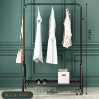 Single Pole Drying Rack Indoor Floor-Standing Clothes Hanger Balcony Clothing Drying Shelf Shoe Holder Home Space Saving Shelf