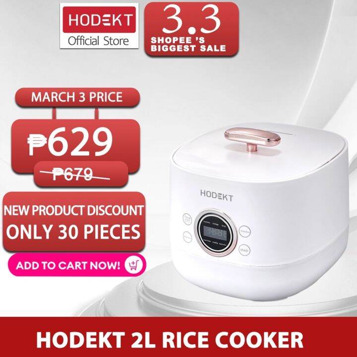 Hodekt L Rice Cooker Small With Steamer Multi Function Non Stick