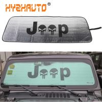 HYZHAUTO Auto Front Windshield Sunshade For Jeep Wrangler TJ JK JL 1997-2018+ Car Visor Window Solar UV Rays Protector Cover