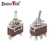 DaierTek 1PC Toggle Switch 12V DC 30A 2 PinON Off SPST ON ON Latching Momentary With Cover for Auto Car Marine Boat