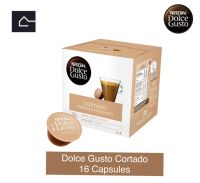 NESCAFE DOLCE GUSTO CORTADO เนสกาแฟ โดลเช่ กุสโต้ คอร์ตาโด แคปซูลกาแฟ  (16แคปซูล/กล่อง) BBE:31/01/2024