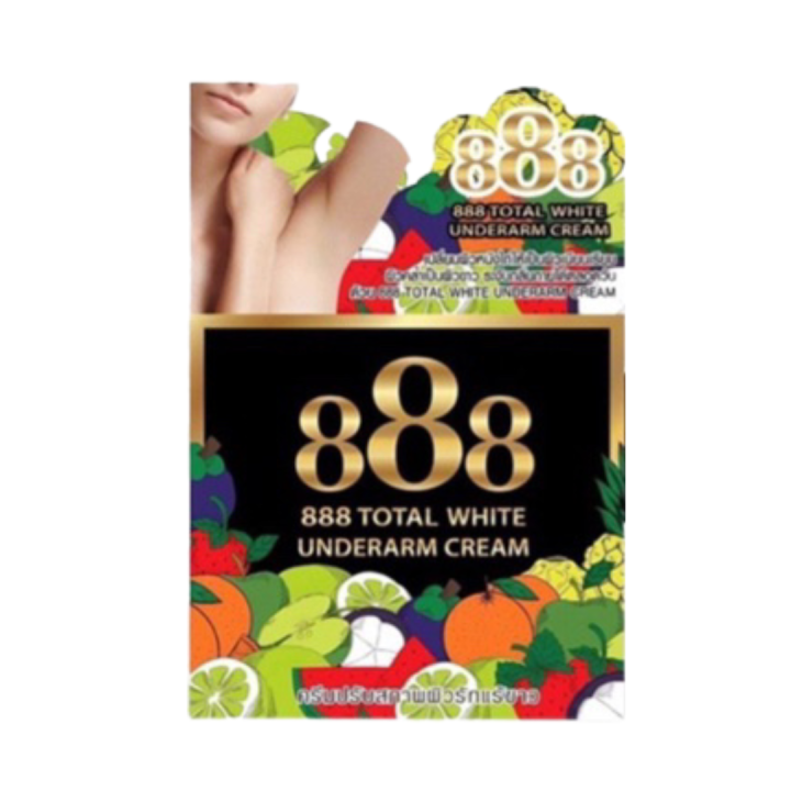 888 Total White Whitening Underarm Deodorant Cream Personal Care