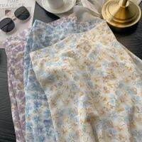 MidiSkirt FN05 กระโปรงยาวA-Line ลายดอกไม้2023