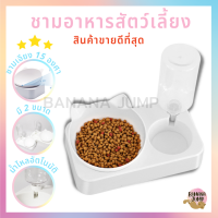 ** พร้อมส่ง ** BJ Pet - ชามน้ำอัตโนมัติ ชามอาหารสัตว์เลี้ยง ชามอาหารแบบเอียง ชามอาหารหมา ชามอาหารแมว สำหรับสัตว์เลี้ยง