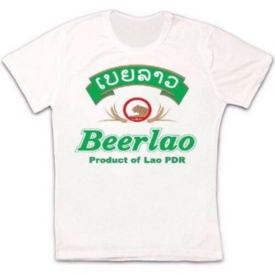 เสื้อ Beerlao ใหม่ปี2022เบียร์ลาวเอเชียย้อนยุควินเทจทันสมัยเสื้อยืดชายและหญิง322