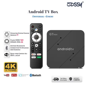 iATV G7 Mini TV Box Streaming 2G/16G S905W2 Android 11.0 BT 5.0 voice