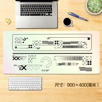XXL Mousepad black and white Extended Mousepad Large Gaming Mouse pad Stitched Edge Deskpad Deskmat