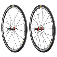 MAVIC ROAD WHEEL SETรุ่น KSYRIUM ELITE  RED with Tires  ล้อพร้อมยาง