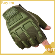 Buytra 1 đôi găng tay chiến thuật không ngón mùa hè dụng cụ bảo vệ đốt