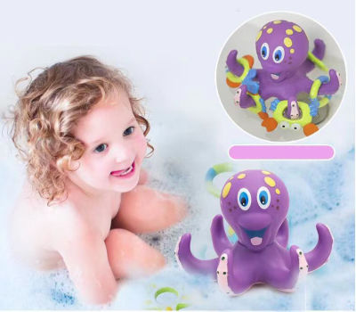 thetoys ของเล่นขณะอาบน้ำ น้องปลาหมึกสีม่วง ของเล่นเด็กเล็ก ของเล่นในห้องน้ำ
