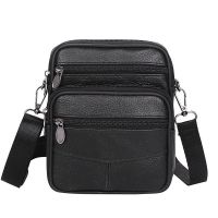 Mens Genuine Leather Crossbody Shoulder Bags High Quality Tote Fashion Business Man Messenger Bag Leather Bags Fanny Pack