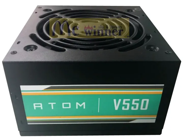 POWER SUPPLY (อุปกรณ์จ่ายไฟ) ANTEC ATOM V550 550W รับประกัน 2 ปี