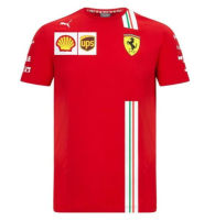 xzx180305    2022 New F1 Ferrari001 เสื้อยืดลําลองสําหรับผู้ชายแขนสั้นแห้งเร็ว