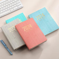 2024 Planner Notebook Kawaii Diary Journal Notepad 365วันจัดกำหนดการ Daily Weekly Planner เครื่องเขียนเกาหลี Office