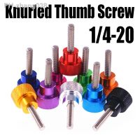 1/4-20 American Colourful Aluminium Alloy Stainless Knurled Thumb Screw Hand Grip Knob Step Bolt Screw Adjust Hand Tighten Screw