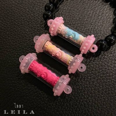 Leila Amulets แปดเซียน ราชาโชค Jelly Baby Leila Collection plastic case limited สีชมพู (พร้อมกำไลหินฟรีตามรูป)