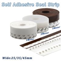 【LZ】☏┇  1/3/5Meter Windproof Dust Self Adhesive Door Windshield Sealing Tape Door Bottom Seal Strip Weather Window Rubber Seal strip