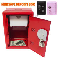 Mini Safe Box Creative Metal Piggy Bank Coins Cash Money Box Password With Lock for Kids Gifts Cabinet Desktop Ornaments