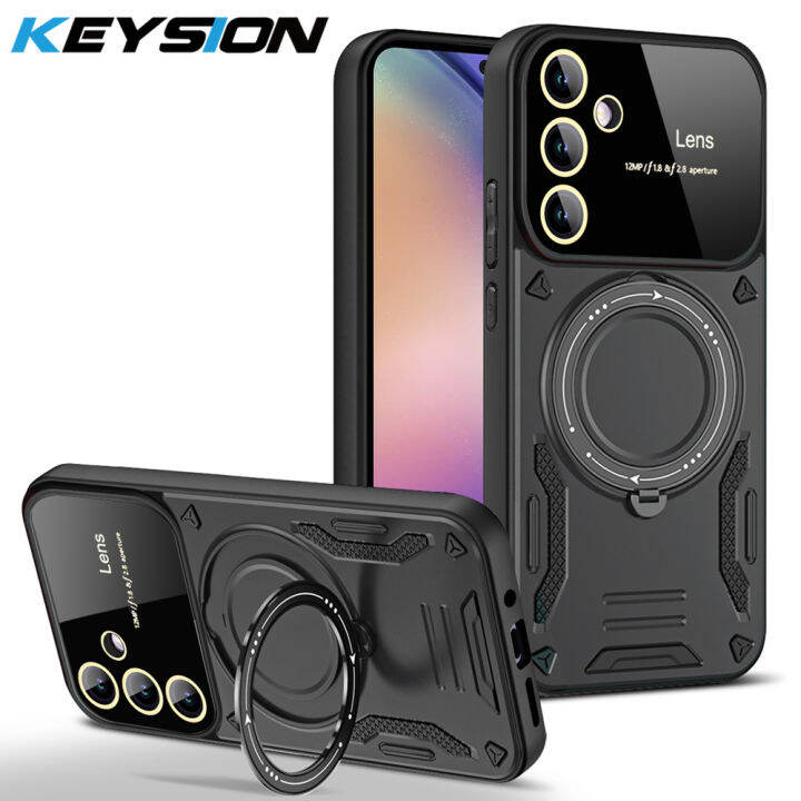 KEYSION Shockproof Armor Case for Samsung A54 5G A34 A14 LTE Magnetic ...