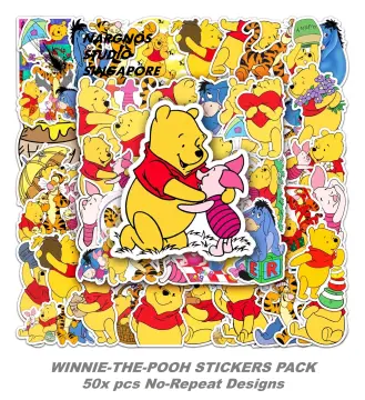 Winnie The Pooh Stickers 50pcs PVC Waterproof Cute Disney Vinyl