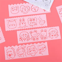 4pcs/set Cute Cartoon Animal Layering Stencils for Wall Painting Scrapbook Stamping Album Decorative Embossed Template DIY Craft