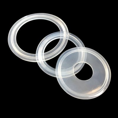 5 PC Fit Transparent 1/2 quot; 3/4 quot; 1 quot; 1.5 quot; 2 quot; 3 quot; 4 quot; Tri Clamp Sanitary Silicon Sealing Gasket Strip Homebrew Diopter Ferrule Beer