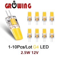 1-10PCS LED Mini G4 COB Lamp 12V AC/DC Corn Light 2.5W Spotlight Chandelier Bulb Replace Halogen Lamps Cold/Warm White