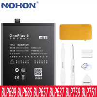 แบตเตอรี่ NOHON สำหรับ Oneplus 7 Pro 6 T 5 8 5T 6T 7Pro 8Pro 1+ BLP685 BLP699 A6000 BLP637 BLP657 BLP761 BLP759 A5010 A5001 Bateria-Soneye