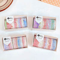 [In stock] Yunduo ภาพวาดสีน้ำมันเทปปั๊มร้อนเครื่องเขียนนักเรียน PDA เทปฉากภูมิทัศน์กรอบวัสดุและเทปกระดาษ