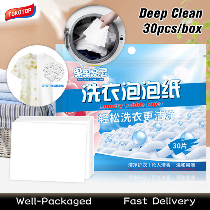 30pcs Laundry Tablets EcoFriendly, Biodegradable, Powerful Stain