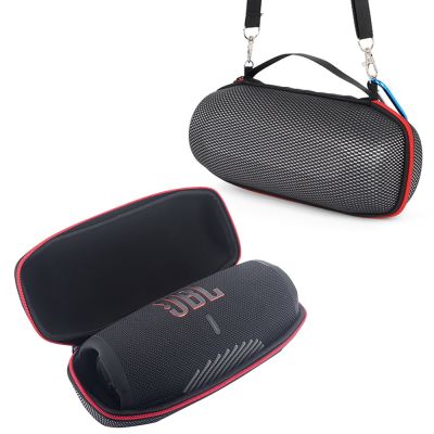 ZOPRORE EVA Hard Carrying Travel Case for JBL Charge 5 Charge5 Waterproof Wireless Bluetooth Speaker (Black+Grid)