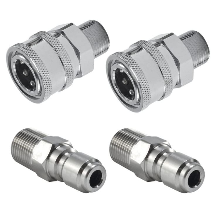 4 Pcs Pressure Washer Quick Connect 3/8 Inch, Pressure Washer Fittings