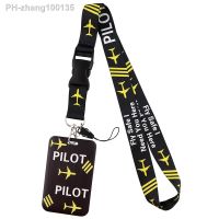 CB529 Fly Safe I Need You Here Pilot Cartoon Lanyards for Key ID Card Gym Cell Phone Strap USB Badge Holder Rope Cute Key Chain