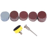 100Pcs 25Mm 1 Inch Sander Disc Sanding Disk 100-3000 Grit Paper With 1Inch Abrasive Polish Pad Plate + 1/8 Inch Shank For Dremel Rotary Tool
