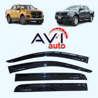 กันสาด Ford Ranger 2012-2021 สีดำเข้ม