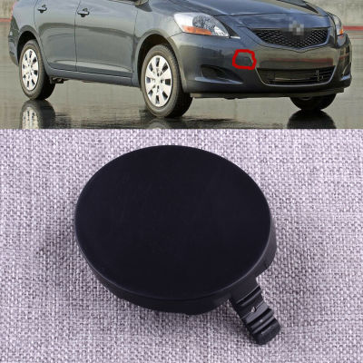 Car Black ABS Front Bumper Tow Hook Cover Cap Fit For Toyota Yaris 4Door Hatchback 2006 2007 2008 2009 2010