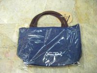 กระเป๋า Lunch Bag รุ่น Home Label สีDENIM (สีน้ำเงินเข้ม แบบยีนส์) ขนาดกลาง  ยี่ห้อ PEARL LIFE