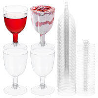 Chaoshihui 20 ชิ้น 170 มิลลิลิตรถ้วยทิ้ง Mousse Goblet ถ้วยไวน์แดงถ้วยแชมเปญ