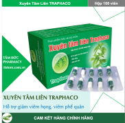 VIÊN XUYÊN TÂM LIÊN TRAPHACO - Giảm ho, viêm phế quản.