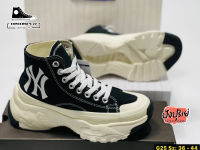 รองเท้าMLB Chunky High New York Yankees Black size:36-42EU รองเท้าผ้าใบหญิง รองเท้าลำลอง รองเท้าเสริมส้น รองเท้าแฟชั่น (ตรงปก 100%)