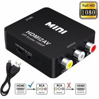 HDMI to AV Converter (1080P) แปลงสัญญาณภาพจาก HDMI เป็น AV (black)