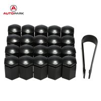 car-styling 20Pcs/set Wheel Lug Bolt Center Nut Covers Caps Vehicle Auto Car Wheel Nut Bolt Cover Cap black 17 x 30mm